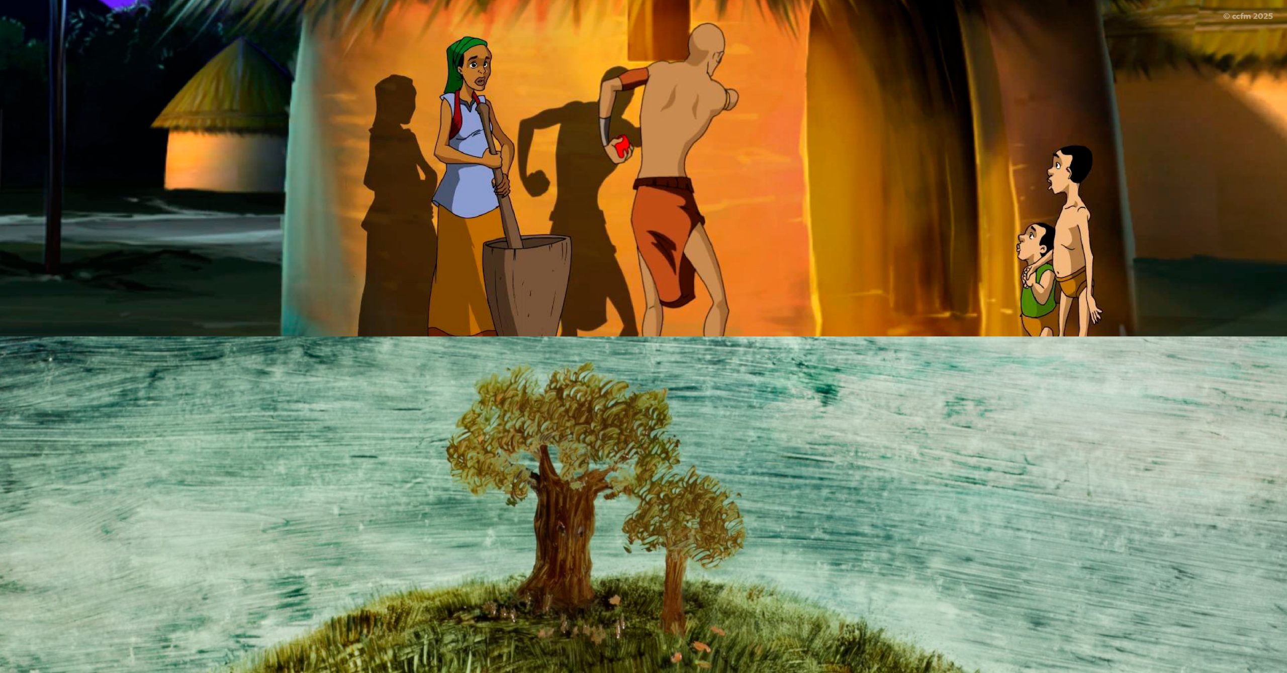 Sábados das Crianças | Cinema | ''Le chasseur et l'antilope'' de Narcisse Youmbi | ''L'Arbre'' de Lucie Sunková
